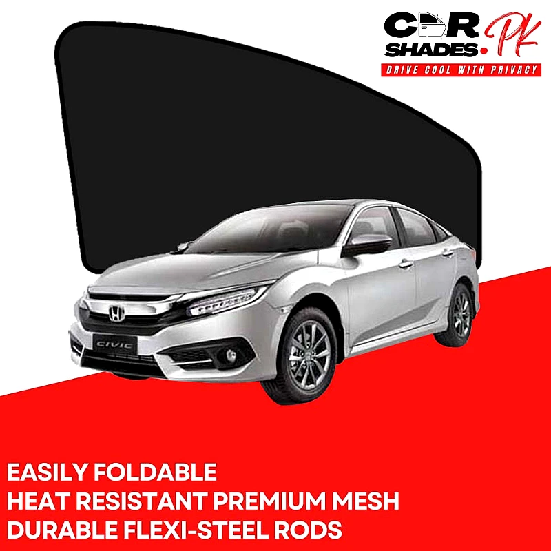 Honda Civic 2016 - 2021 Sun Shades - Product Image